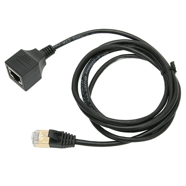 Cable Ethernet CAT8 CAT8 OD 3,8mm Cable ultrafino 8P8C 10 Gigabit macho a hembra RJ45 cabeza recta Cable de 1,5 metros