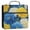Yellow and White Chrysanthemum, variant on Water-Resistant 3-Ring Binder Organizer with Multiple Pockets Zipper Binder Bag for Office Watercolor White Pumpkins