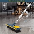 thumbnail image 4 of SAYFUT 2 in 1 Long Handle Cleaning Brush Floor Scrub Brush Shower Deck Brush Wall Floors Cleaning Scrub for Cleaning Tile, Bathroom, Tub, Bathtub and Patio, 4 of 7