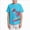 Sky Blue, variant on WXFAZCVU Boys Shirts Crewneck Dinosaur Print Graphic Short Sleeve Summer Tops Going Out Size 3-4 Years