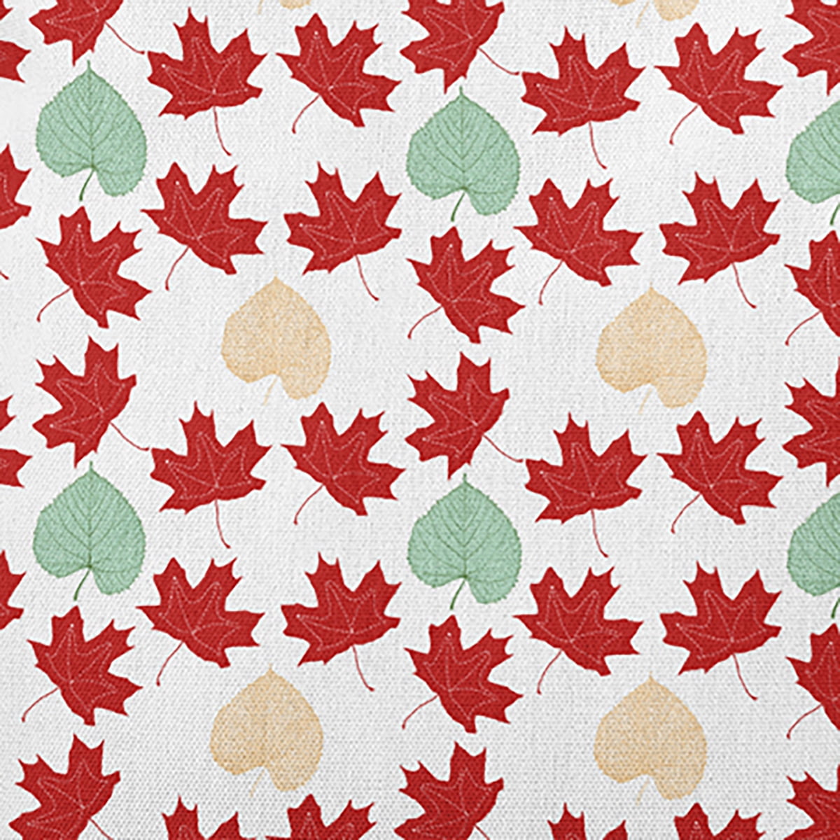 20" x 20" Simply Daisy Lots of Leaves Polyester Indoor/Outdoor Pillow, Dark Red Qty 1