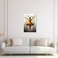 thumbnail image 3 of ZHONGYUTONG Ballet Girl Canvas Wall Art Black Woman with Butterfly Painting Prints Abstract Colorful Elegant Artwork for Girls Bedroom Framed (16.00" x 24.00"), 3 of 6