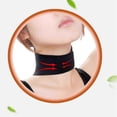 thumbnail image 2 of Soporte para el cuello para aliviar el dolor, protector de cuello cervical ajustable con calefacción automática, envoltura estabilizadora para rigidez crónica del cuello, 2 piezas, 2 piezas, color neg, 2 of 5