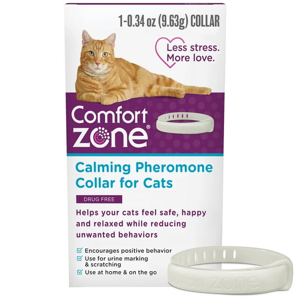 Comfort Zone Cat Calming Pheromone Collar, Anxiety & Stress Relief Aid