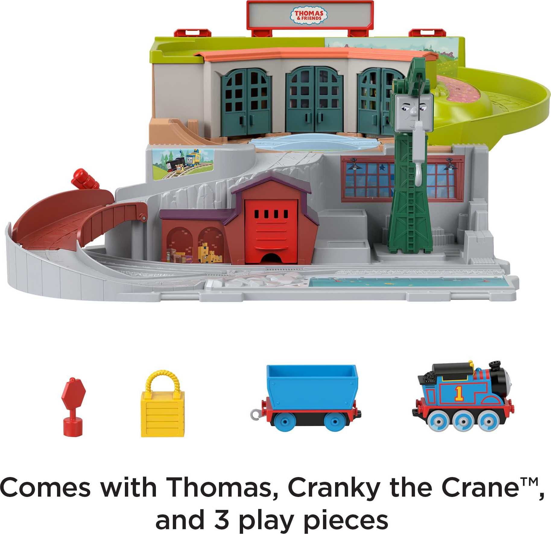 Thomas & Friends Sodor Take-Along Set, Portable Playset with Die Cast Thomas Train - 3
