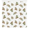 thumbnail image 3 of Ambesonne Animal Shower Curtain, Koala Pattern, 69"Wx84"L, White Grey, 3 of 5