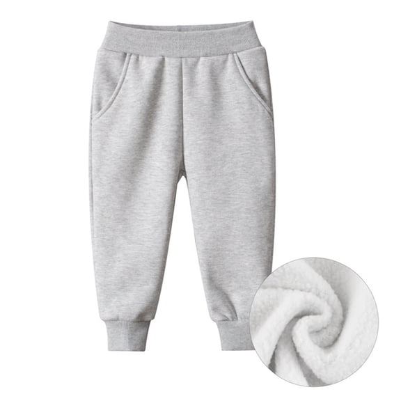 Boys Sweatpants Elastic Waist Joggers with Pocket Solid Pants Essentials Sweatpants Kids 7-8 Years