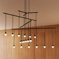 thumbnail image 6 of Sonneman S1D48K-JC06XX18-LL01 Suspenders Led 4-Tier Tri-Bar Multi Light Pendant - Black, 6 of 7