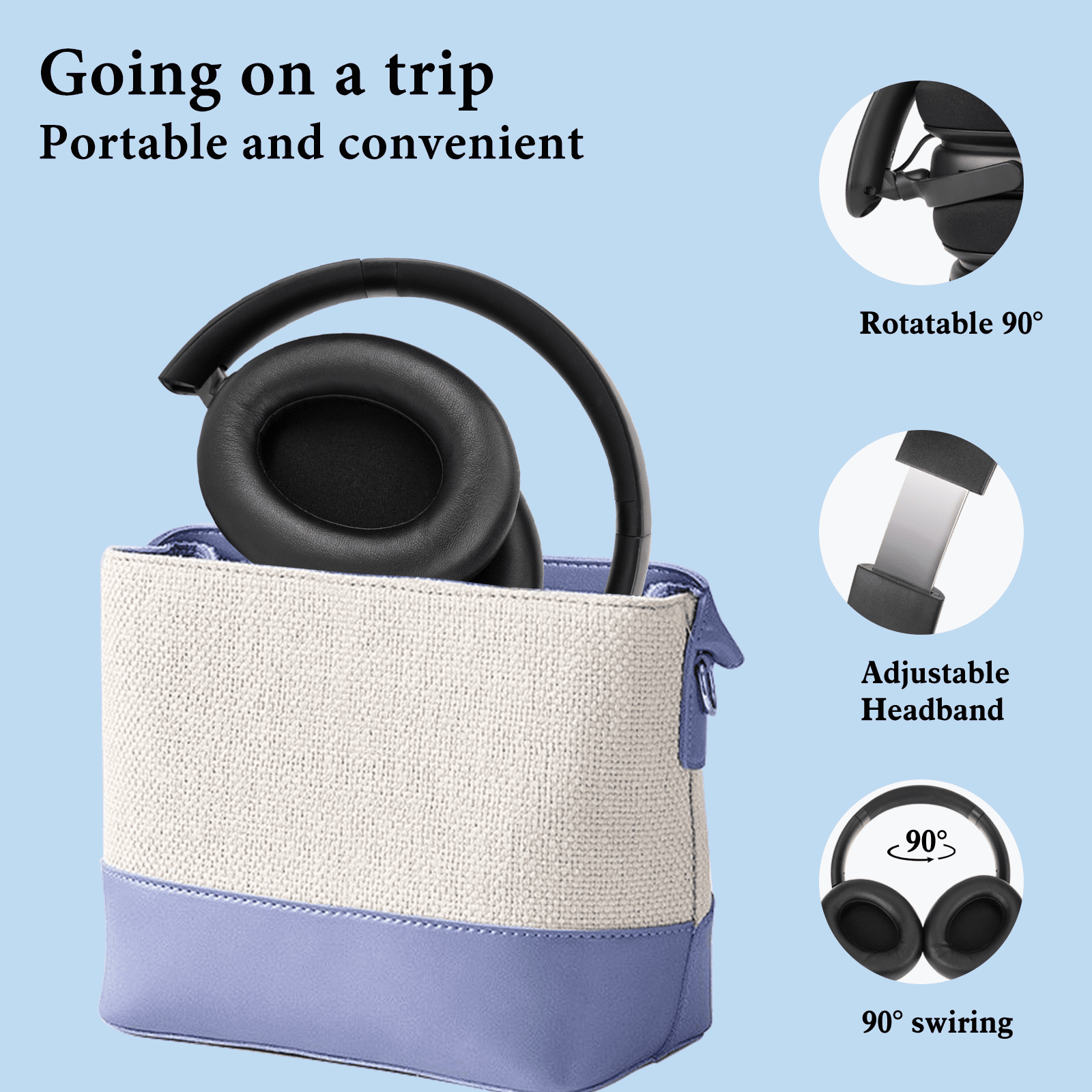 Hybrid Active Noise Cancelling Headphones 100H Playtime Wireless Over Ear Bluetooth Headphone with Fast Charging Hi-Res Audio Comfort Earcups Headsets for Travel Home Office Phone PC Black