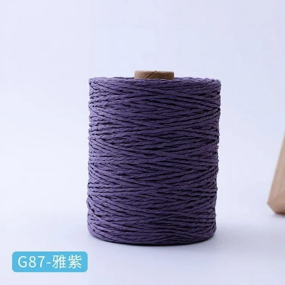 Raffia Yarn Knitting Crochet Paper Straw Rope Thread For Weaving Summer Handmade Hat Basket Handcrafts Tricots DIY Material Rug