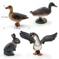 thumbnail image 4 of Figuras de modelos de animales en miniatura para decoración del hogar, cerdo pequeño, gato, perro, conejo, cabra, oveja, pato, jardín de hadas, accesorios modernos, 4 of 4