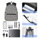 thumbnail image 4 of Easygdp Black And White Houndstooth Mochila Casual para Portátil, Mochila para Escuela, Viajes, Negocios, 4 of 6