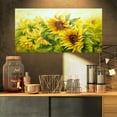 thumbnail image 3 of Designart 'Bright Yellow Sunny Sunflowers ' Large Floral Painting Canvas, 3 of 3