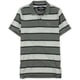 thumbnail image 1 of Ecko Unltd. Polo de rugby con rayas de graduación para hombre, gris, pequeño, 1 of 1
