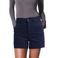 thumbnail image 3 of Coduop Women Retro Low Cut Cargo Shorts Denim Short Sweatpants Casual Stretchy Sweatshorts, 3 of 7