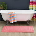 thumbnail image 2 of Mohawk Cotton Bath Mat Soft Absorbent Quick Dry Machine Washable Bathroom Mat, Rose, 27" x 45", 2 of 7