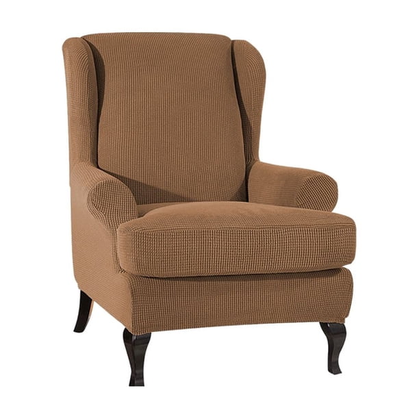 Naiovety 2 fundas de cojín transpirables y fáciles de limpiar para mayor comodidad, funda elástica para sofá, funda para sillón Decoración del hogar cafe ligero