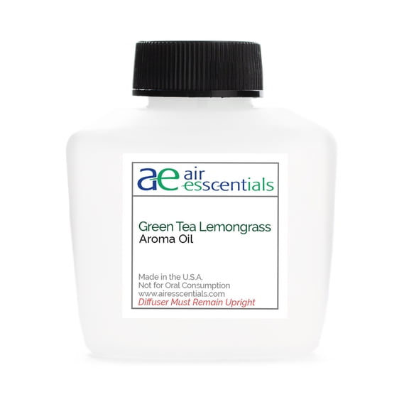 Air Esscentials Green Tea & Lemongrass Fragrance Oil, Luxury Hotel Scent Aroma Oil for Diffusers & Scent Machines, Fresh Herbal Citrus Home Fragrance, 100 mL