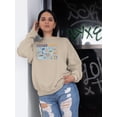 thumbnail image 2 of North Dakota State Tourist Map Sweatshirt Women -Image by Shutterstock, Female XX-Large, 2 of 4
