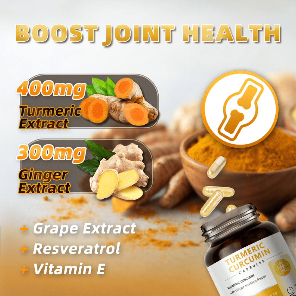 Turmeric Curcumin with Black Pepper Extract - High Absorption Ultra Potent Turmeric Supplement with 95% Curcuminoids - Daily Joint and Immune Health Support - Vegan, Non-GMO, 120 Ct