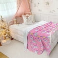 thumbnail image 5 of Unicorn Blanket, Pink Unicorn Blankets for Girls, Unicorn Blanket for Girls Bedroom 40x50 Inches, Unicorn Gifts for Girls, Animal Pink Unicorns Throw Blanket, Unicorn Room Decor, 5 of 6
