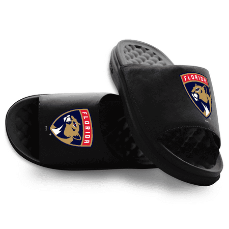 Youth ISlide Black Florida Panthers Primary Motive Slide Sandals