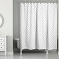 thumbnail image 2 of Creative Products Light Gray Chevron Stripes 71x74 Shower Curtain, 2 of 2