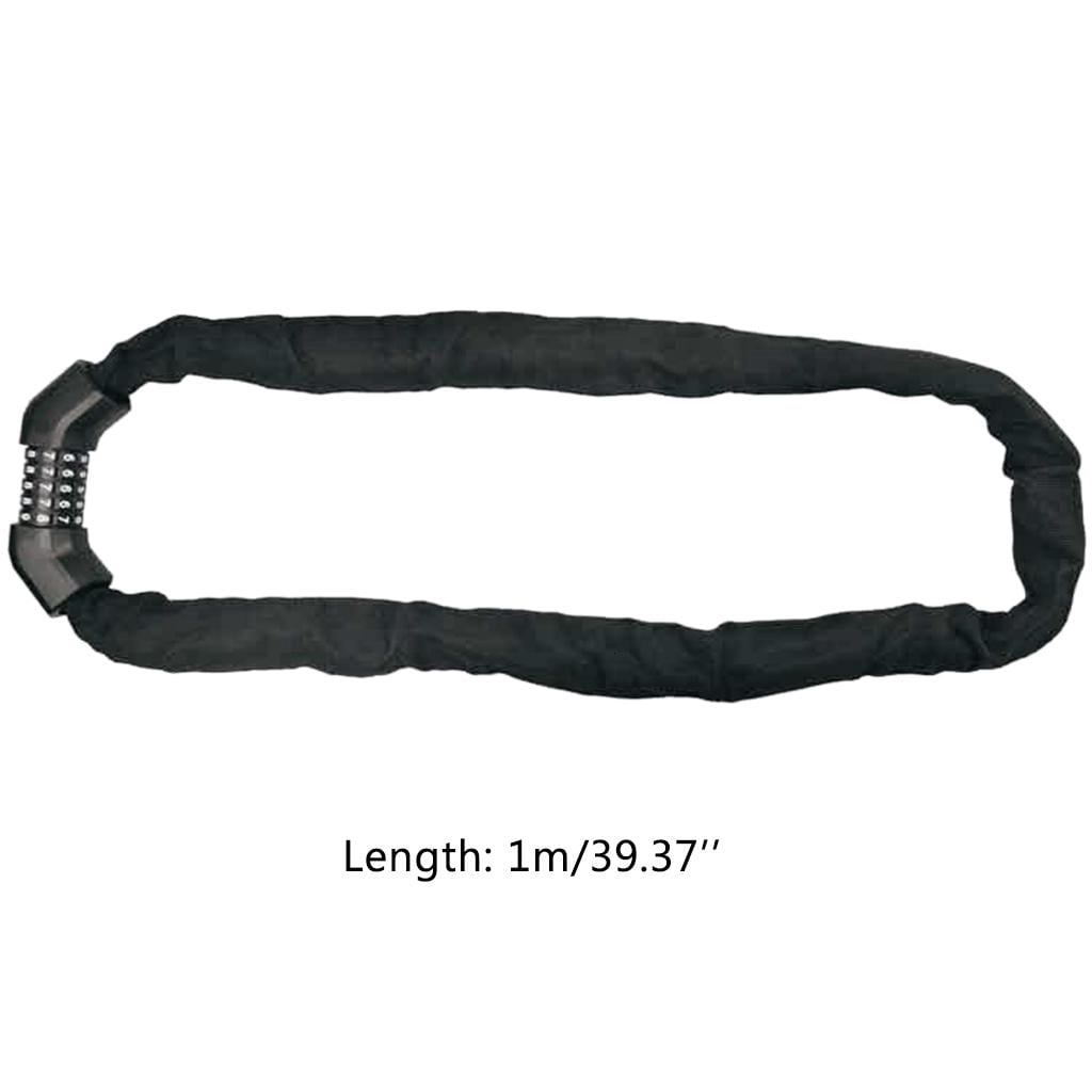 CEORPER Bike Chain Lock Heavy Duty Bike Lock 5-Digit Combination Resettable