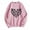 Pink, variant on IWRICH Women's Dog Mom Sweatshirts Cute Dog Paw Print Heart Graphic Long Sleeve Crewneck Casual Tee Tops Pink XL