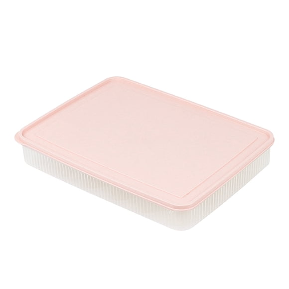 GOOHOCHY Réchauffeur Transparent pour huevos, Résistant aux Glissades, pour Réfrigérateur (Rose)