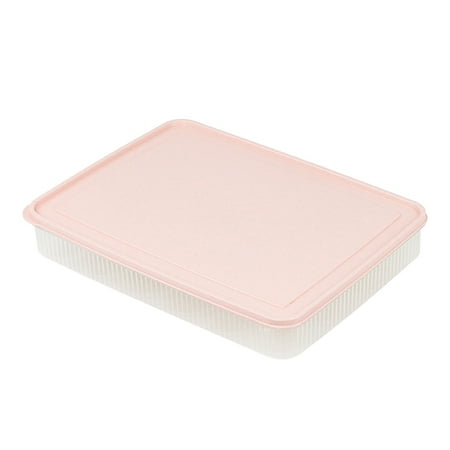 

BESTONZON 24 Grid Transparent Egg Shockproof Holder Container Storage Box Tray for Refrigerator (Pink)