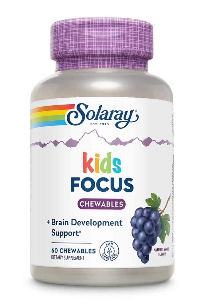 Solaray Focus for Children Grape 60 Chewables