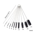 thumbnail image 2 of Juego de cepillos tubulares Honbay de nailon, 10 unidades, 20 cm, con llavero, 2 of 7