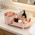 thumbnail image 4 of Caja de almacenamiento cosmético para un organizador de brochas de maquillaje giratoria de 360° – Soporte de escritorio con tocador giratorio de 360°, exposición de maquillaje de gran capacidad con, 4 of 6