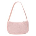 thumbnail image 2 of Bolsa Bolso de mano de lana a la moda. bolsos para hombros y axilas. bolsos informales de viaje (rosa) Ehuebsd Nuevos Originales, 2 of 9