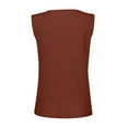 thumbnail image 5 of XMHJSMD Women'S V-Neck Undershirt Sleeveless Button-Down Casual Undershirt Shirt T-Shirt (Beige,S), 5 of 7
