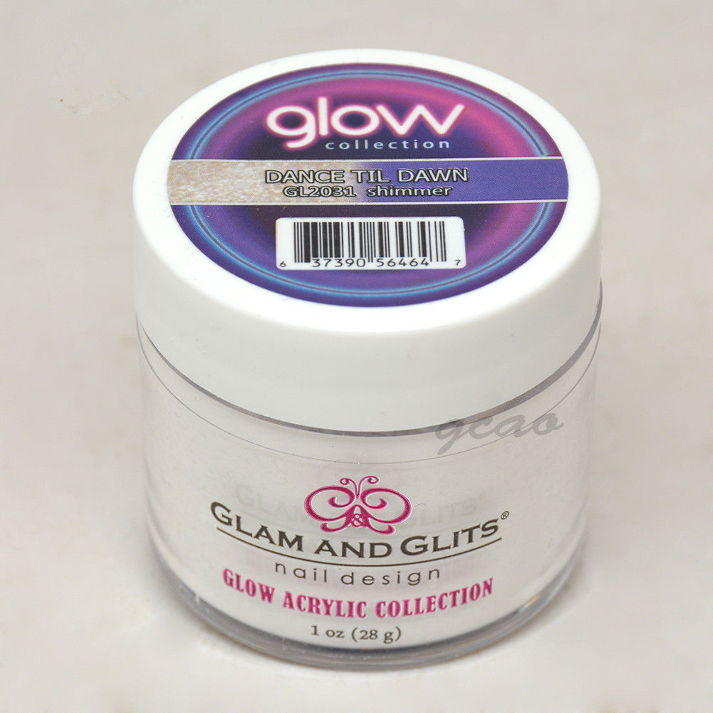 Glam and Glits GLOW ACRYLIC Glow in the Dark Nail Powder 2031 Dance Til