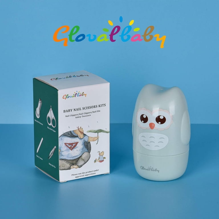 Gloval Baby 4-in-1 Nail Kit with Owl Case, Green photo 3