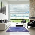 thumbnail image 7 of Ahgly Company Machine Washable Indoor Round Transitional Deep Periwinkle Purple Area Rugs, 5' Round, 7 of 7