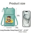 thumbnail image 2 of OIDERY Cell Phone Purse with Zipper Ladies Cell Phone Purse Education Bananas Monkey for Valentine's Day Birthday Gifts Holiday Customized Gift, 2 of 12