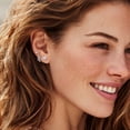 thumbnail image 5 of Bestyle Hypoallergenic Birthstone Earrings for Women, 0.5ct Heart Stud Earrings in Copper & 925 Silver Christmas Stocking Stuffers Birthday Gifts, 5 of 9