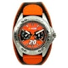 NASCAR Tony Stewart Men's Multifunction Water Resistant Sport Watch, Orange Dial
