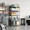 thumbnail image 2 of HJTER Storage Shelves, 5 Tier Heavy Duty Adjustable Metal Shelving Unit, Industrial Utility Rack for Garage Warehouse Pantry Closet (27.5 W x 12 D x 60 H Inches, Black), 2 of 9