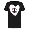 thumbnail image 1 of Playera Para Hombre - Corazon Con Simbolo De Paz Smartprints  T-shirt, 1 of 4