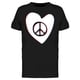 thumbnail image 1 of Playera Para Hombre - Corazon Con Simbolo De Paz Smartprints  T-shirt, 1 of 4