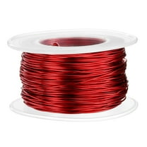 Uxcell 20 Gauge Aluminum Craft Wire 0.8mm 98.5ft Flexible Bendable Anodized Metal Jewelry Sculpting Wire for Jewelry Making Modelling Craft DIY, Red