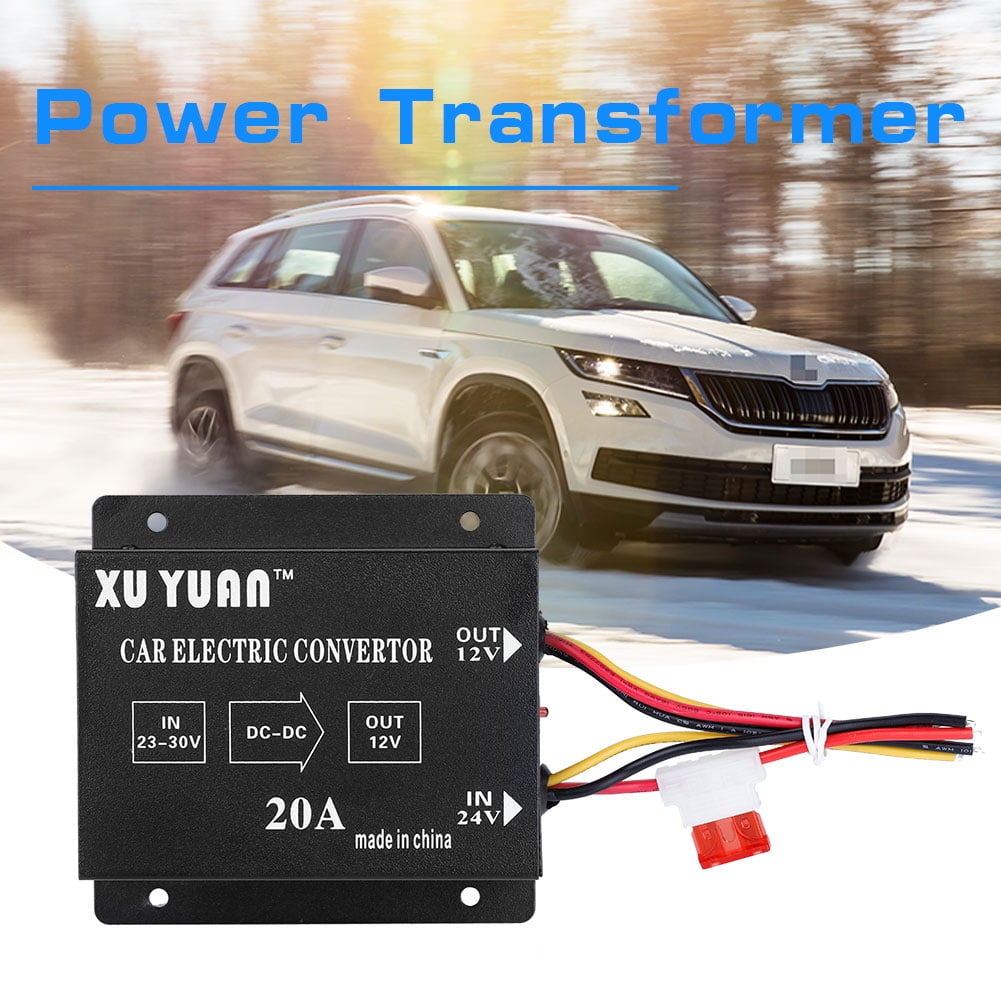 LYUMO Car Truck DC 24V to 12V Power Converter Electric Inverter Voltage