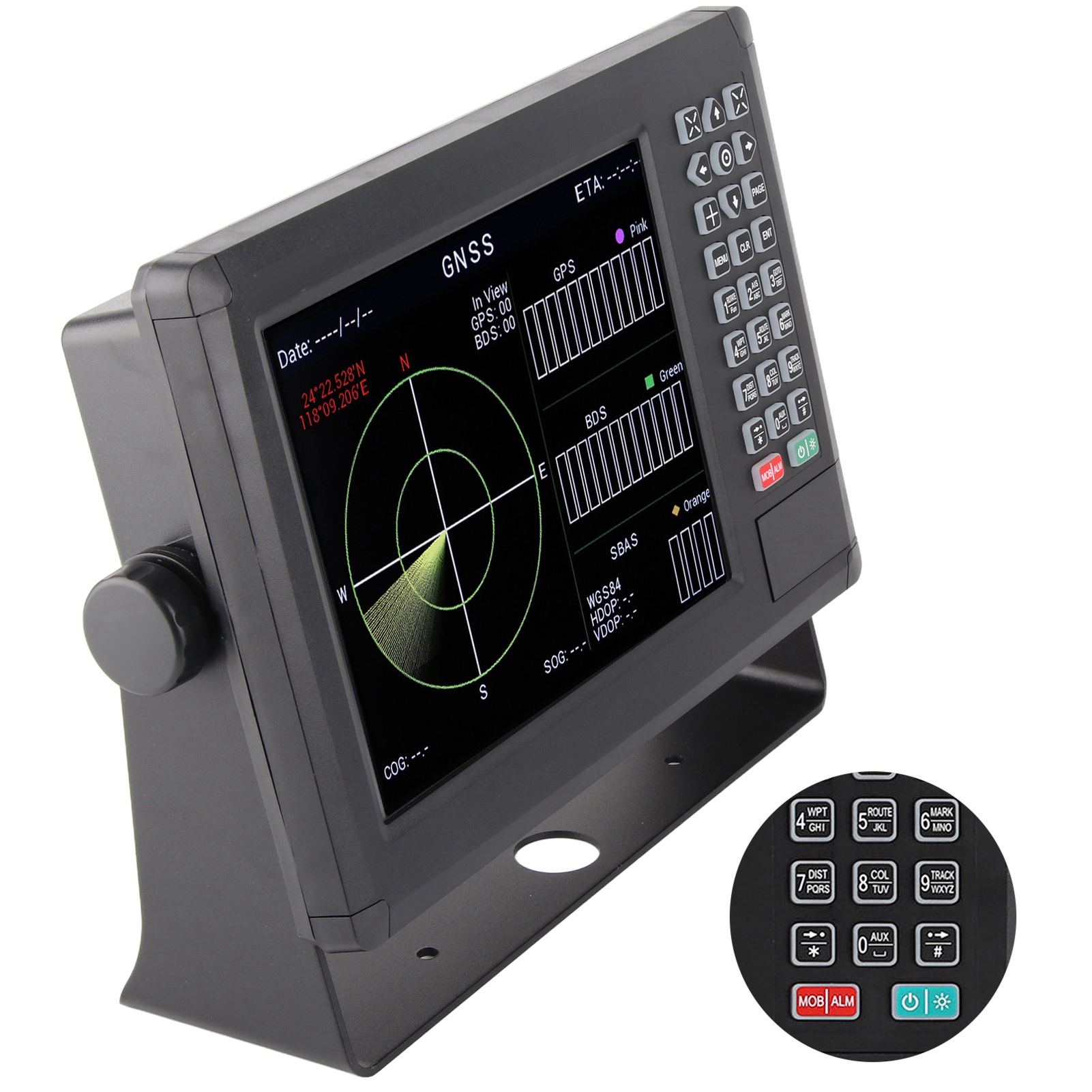 Traceur GPS Marine XINUO XF-607 - Écran 7 Pouces - Navigation GNSS Avec C-MAP - Neuf