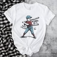 thumbnail image 6 of Baseball Retro T-Shirt Wanna Be a Baller, Vintage White and Natural Tee, 6 of 8