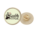 thumbnail image 1 of Chine Rouge Éducation Propagande Confrontation Rond Métal Broche d'Or Clip, 1 of 3